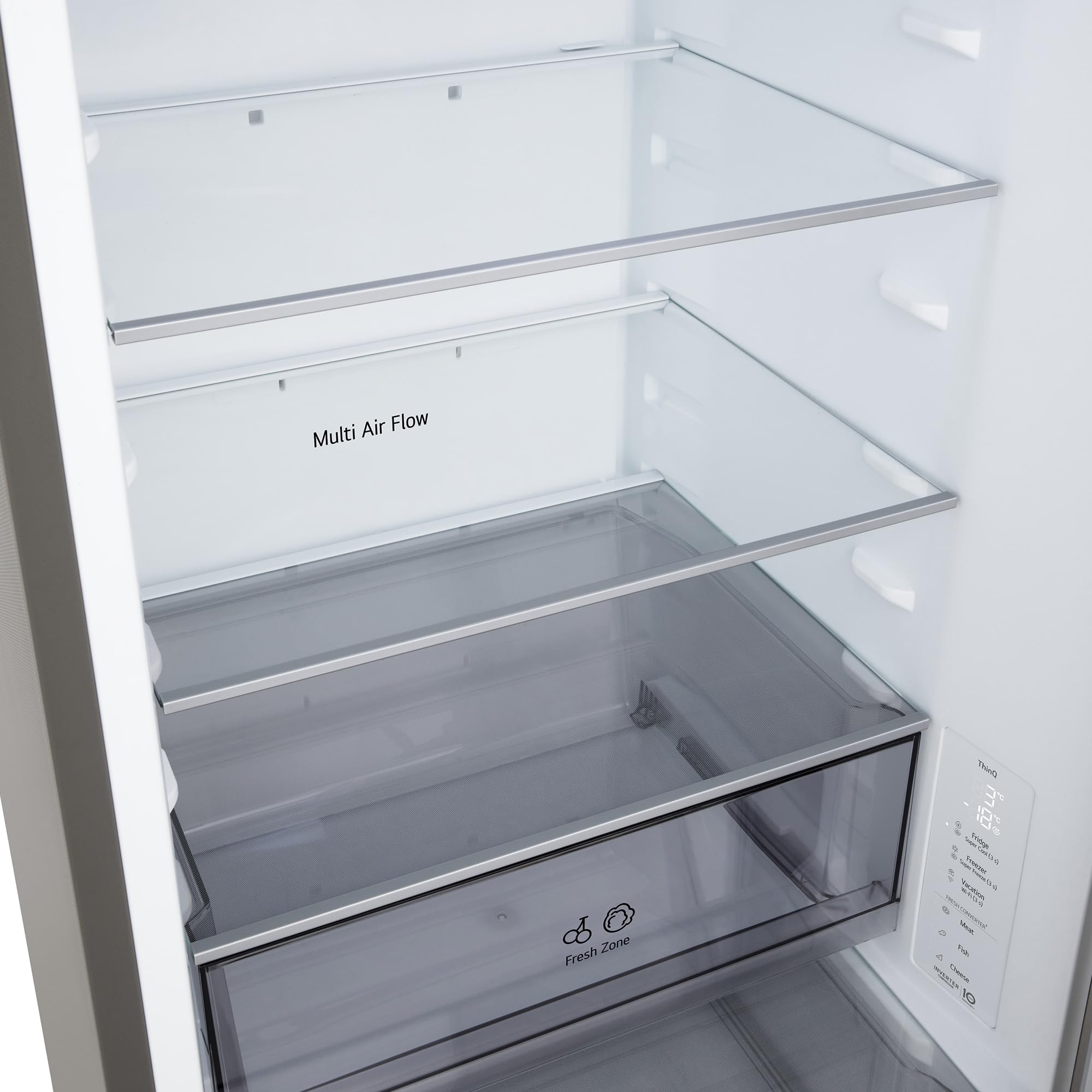 LG GBBSJ1CCPY, Kühl-/Gefrierkombination mit Total No Frost, LED Innenbeleuchtung, LinearCooling, DoorCooling+, Prime Silver