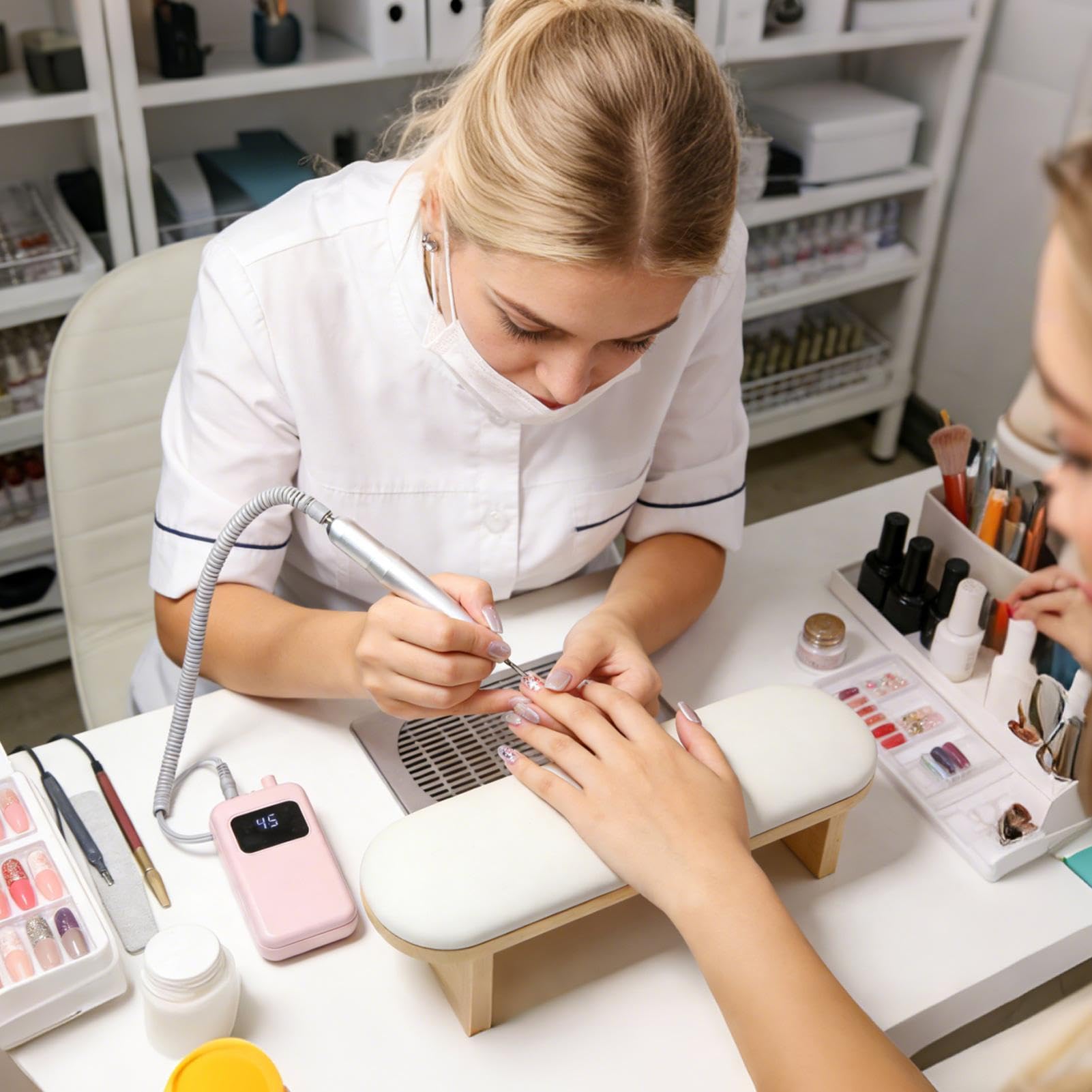 eléctrica de uñas Herramienta para retirar gel de manicura | Fresadora de uñas eléctrica para manicura para Profesionales, Madres, Novias, Salones, Hogares, Viajes y Prácticas