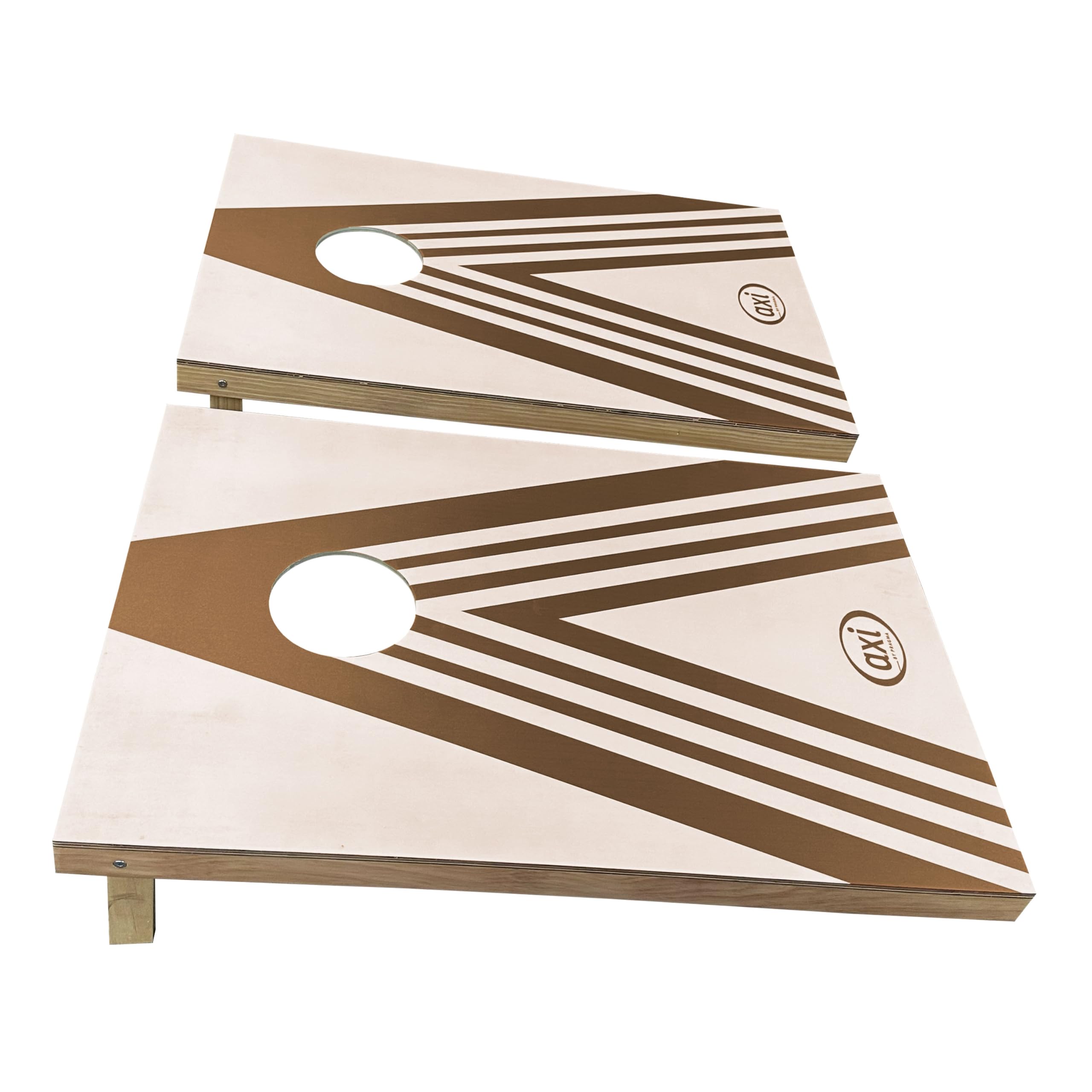 AXI Plus Cornhole Zestaw do gry w z 2 planszami - gra w rzucanie woreczkami na ?wie?ym powietrzu/w pomieszczeniach - w zestawie 8 woreczkow do cornhole i torba transportowa - 91 x 60 cm