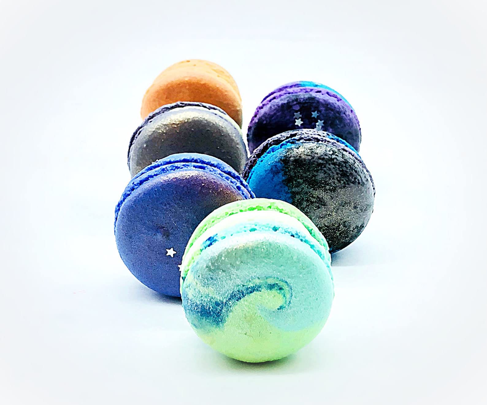 24 Pack Assorted Macarons | The Space Collection | Perfect for Space Themed Party