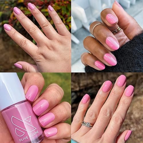 Miniatura 4 de Olive & June - Esmalte de uñas de larga duración, acabado similar al gel, no necesita lámpara, dura hasta 10 días, sin 15 ingredientes nocivos