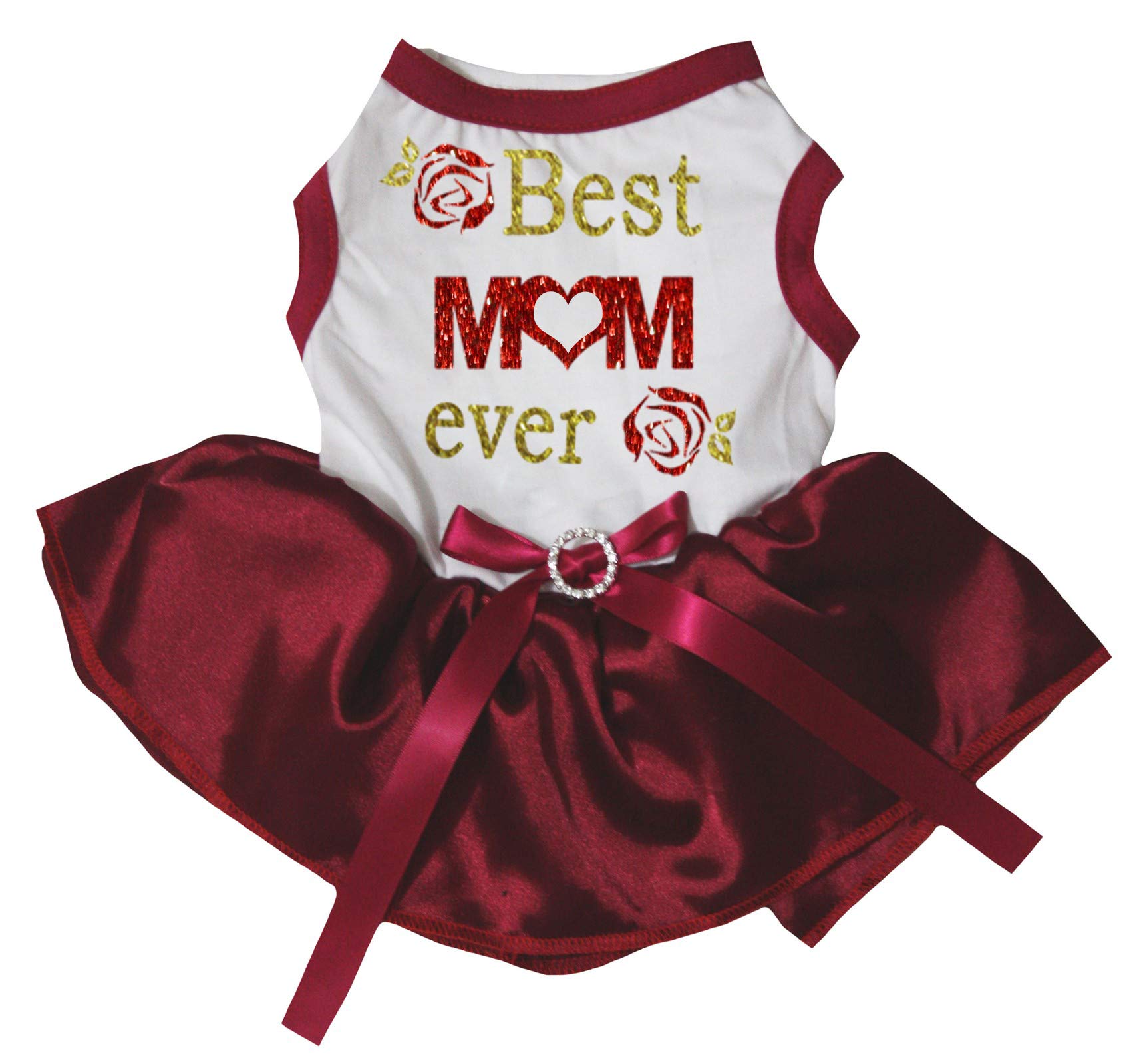 Vêtements pour chiot rouge, pull chien de petite taille et manteau chaud pour l'extérieur