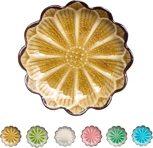 Miniatura 1 de Soporte de cuchara de cerámica para la parte superior de la estufa, grietas de hielo, soporte para cuchara de cocina, soporte para cuchara de cocina