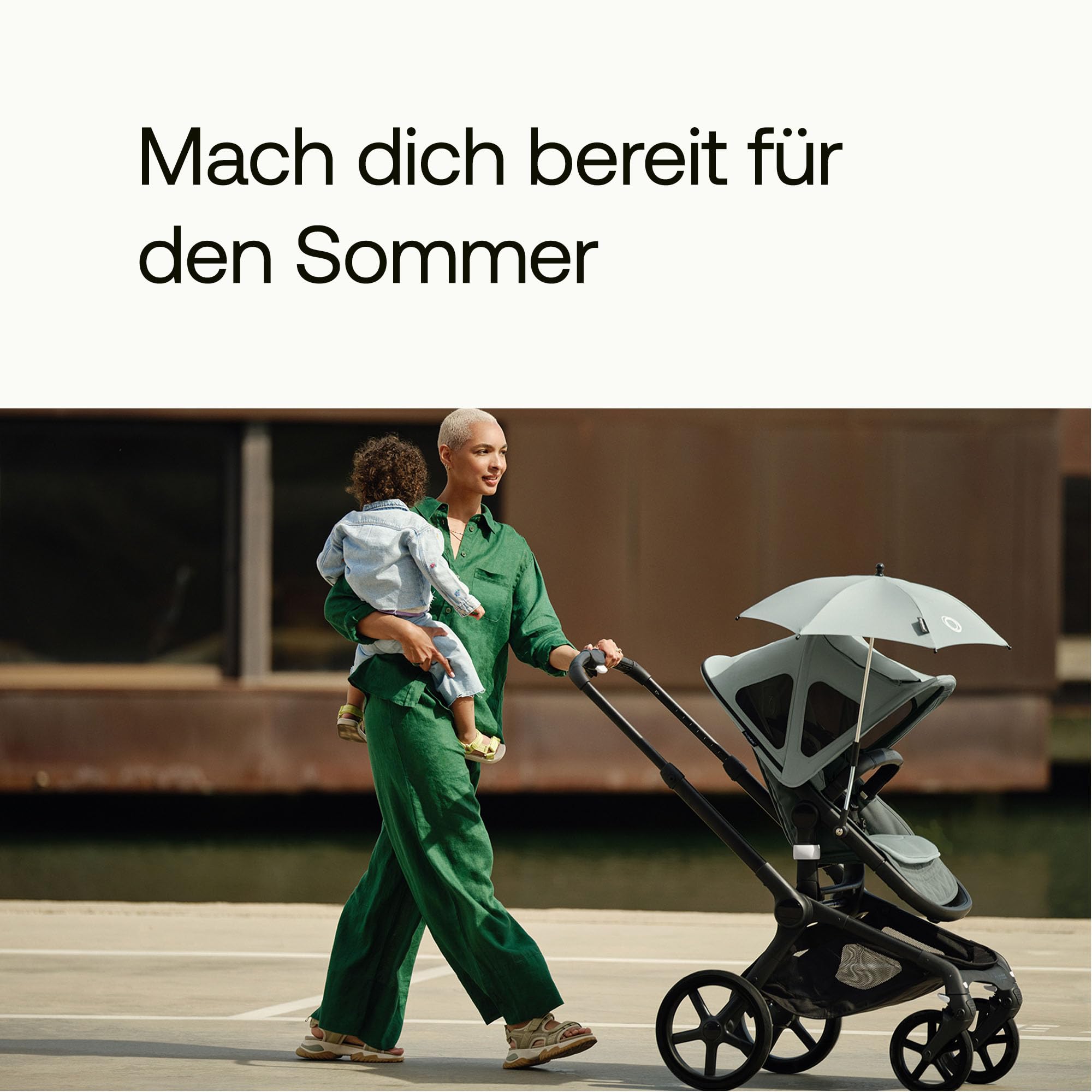 Bugaboo Fox Fox Cub Sonnendach ausziehbar wasserabweisend Misty Grey