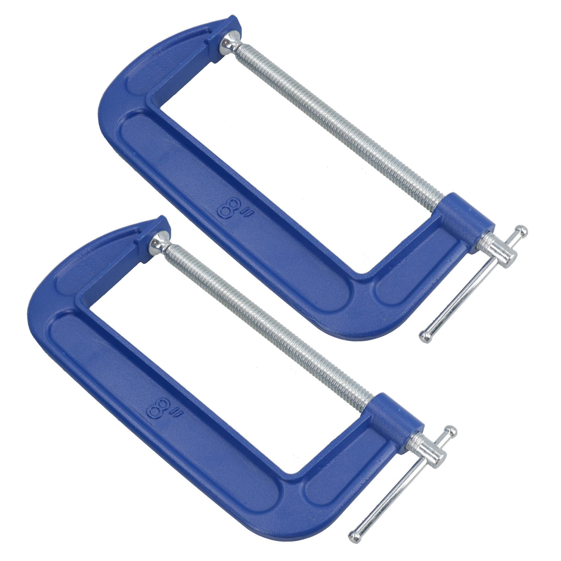 8" Heavy Duty G Clamp C-Clamp Grip Holder vice Clasp Woodworking 2 Pack