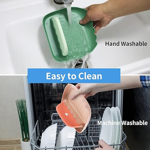 Miniatura 5 de Soporte para cuchara y tapa, 2 paquetes de soporte para cucharas con soporte para tapa, reposaras para cucharas ordenadas y sin goteo, para la