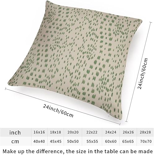 Vista 222 de Funda de cojín decorativa con estampado de guepardo verde peridoto para sofá, funda de almohada verde crema con estampado de leopardo a cuadros