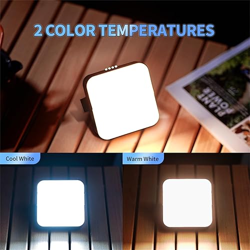 Miniatura 3 de Linterna solar para campamento recargable, 1000 lúmenes, 8000 mAh, luz portátil para tienda, IP65, impermeable, linterna LED para exteriores, para