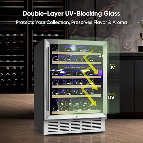 Miniatura 13 de Refrigerador de bebidas de 15 pulgadas, refrigerador de bebidas de 130 latas con puerta de vidrio y cerradura, compresor mejorado, bajo ruido