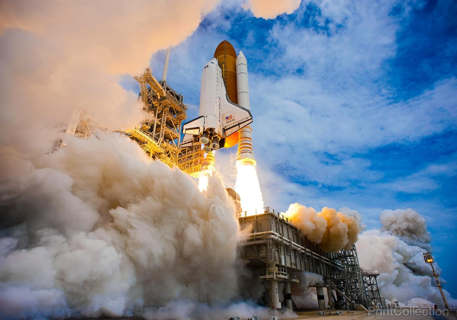 Print Collection Atlantis Liftoff of Sts-135 18" X 24"
