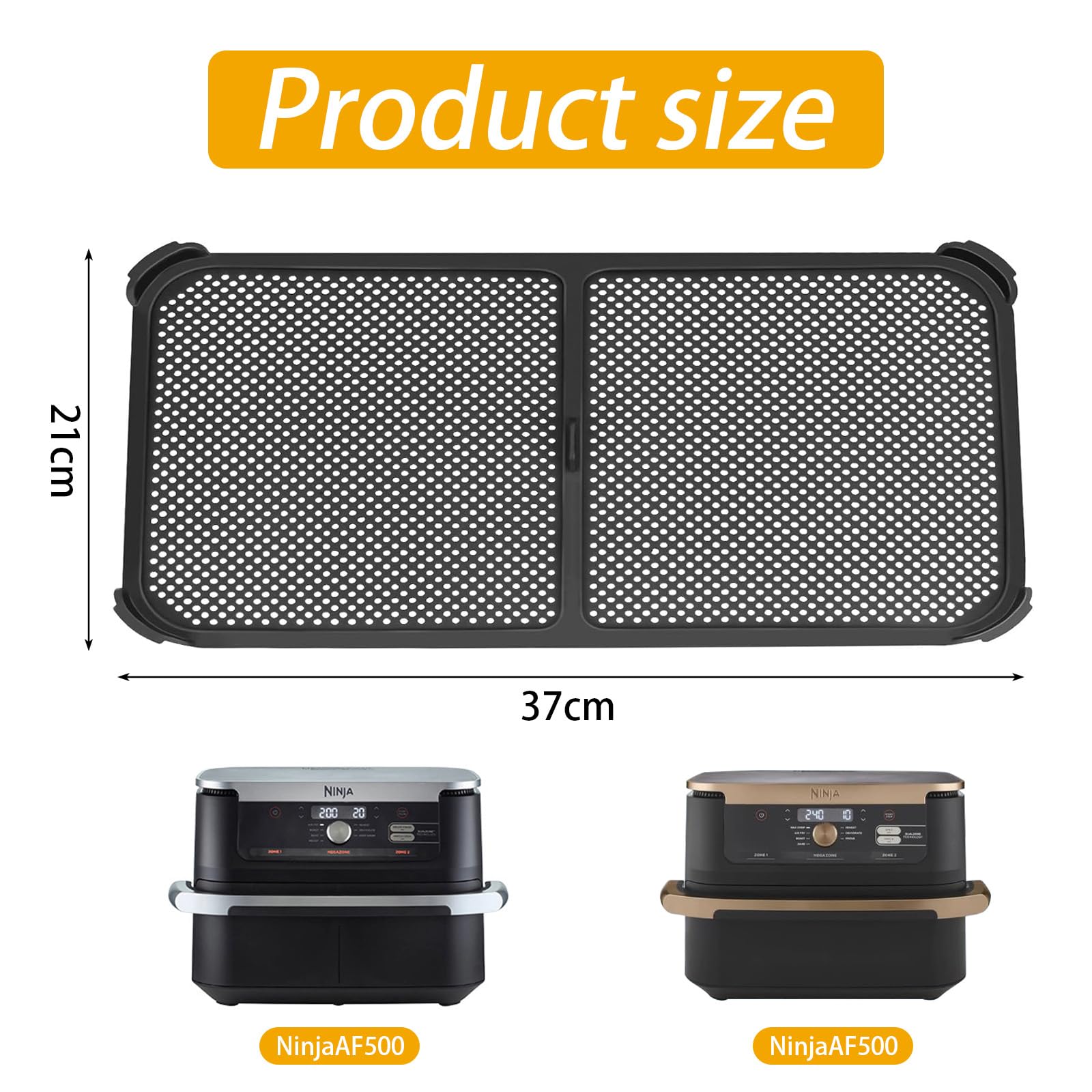 Paraspruzzi Pieghevole In Acciaio Per Ninja AF500EU - Accessorio Per Friggitrice Ad Aria 10,4L