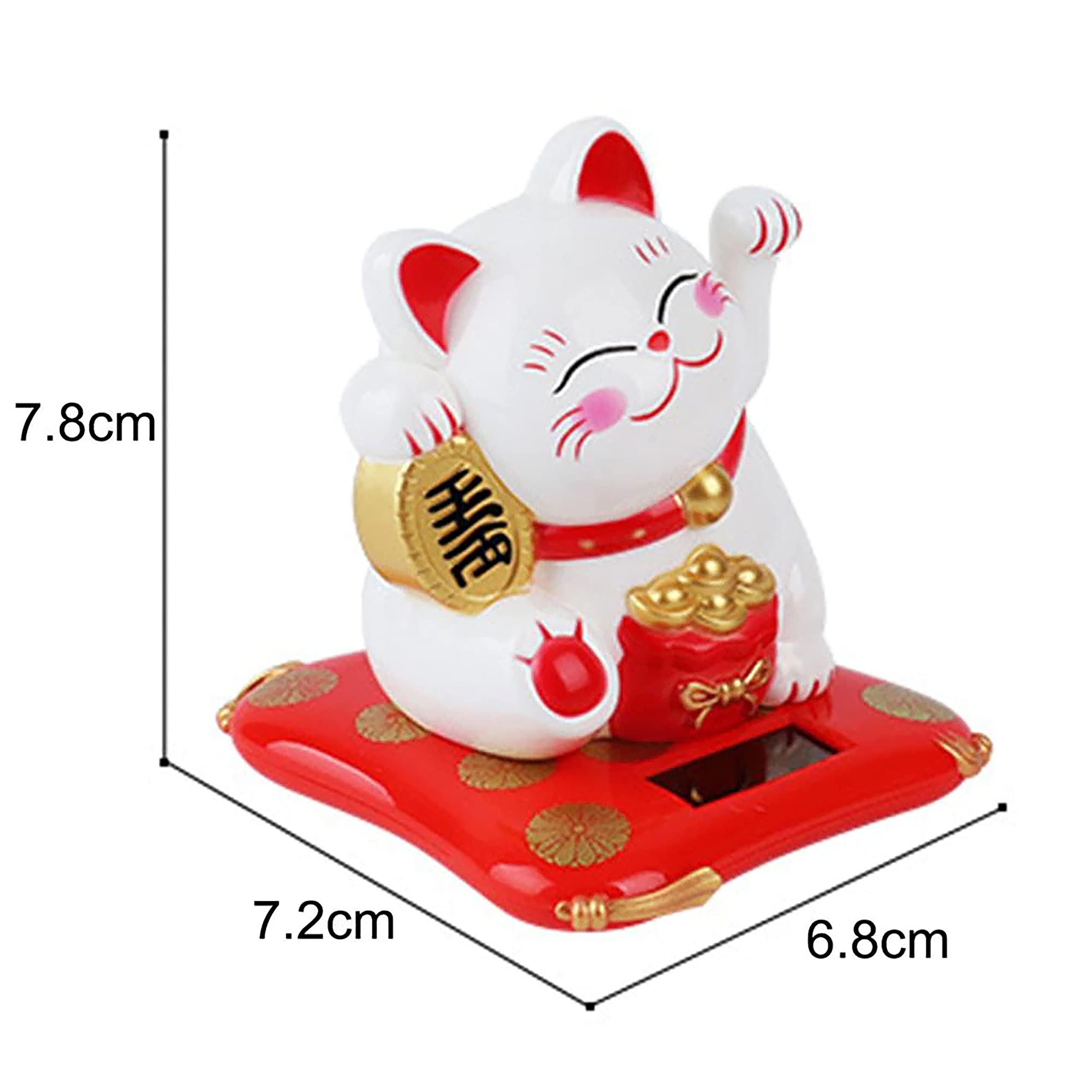 Lucky Cat Solar Maneki Neko - Bring Wealth & Good Fortune -2 Lucky Cat Solar Maneki Neko - Bring Wealth & Good Fortune -2