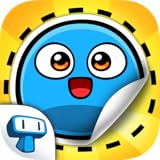 Fantastisch animierte Aufkleber auf jeder Seite