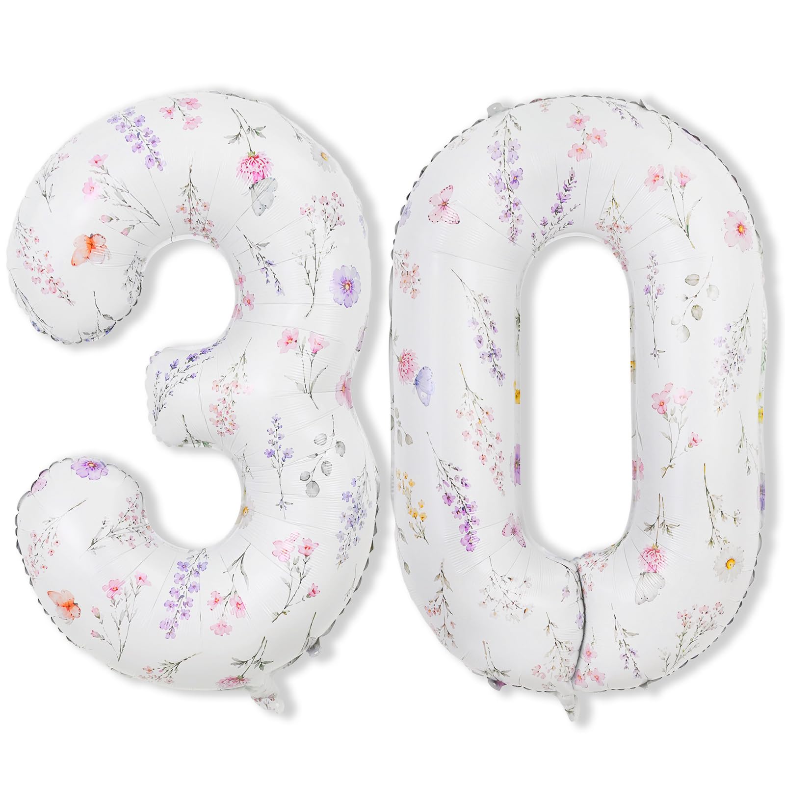 Flower Number 30 Balloons for Wildflower 30th Birthday Party Decorations