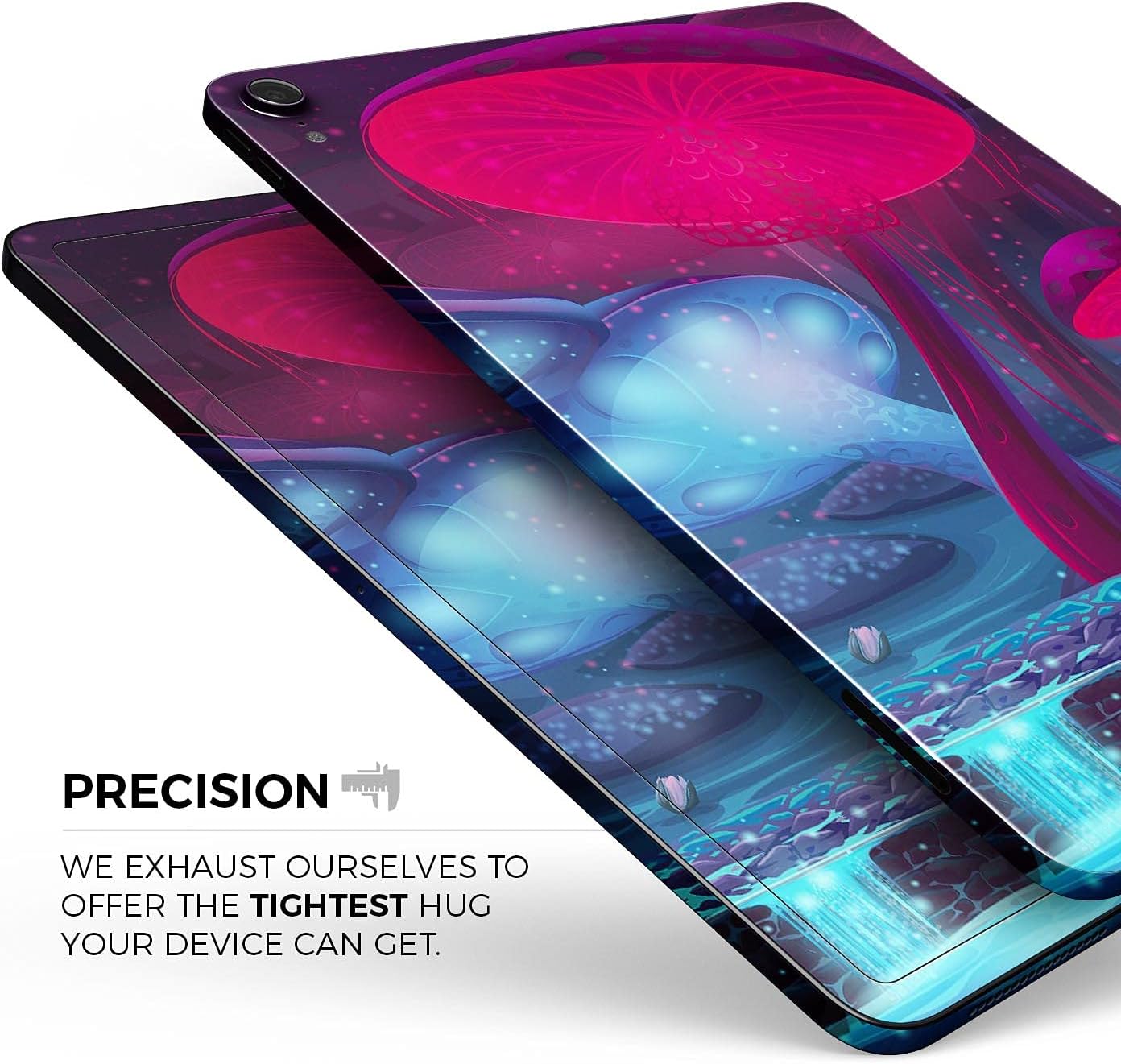 DesignSkinz - Glowing Fantasy Land V2 Full-Body Wrap Decal Protective Skin-Kit Compatible with Apple iPad Pro 11” (A2228/A2068) image 3