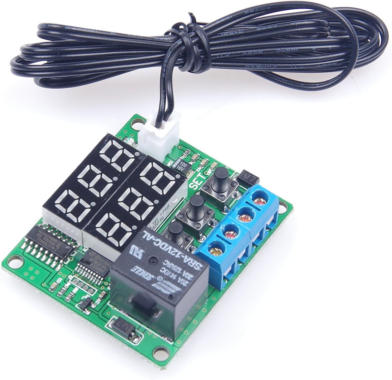 QBM 12V W1209 Digital Temperature Controller Thermostat Module With LED Display and NTC Temperature Sensor-image-21
