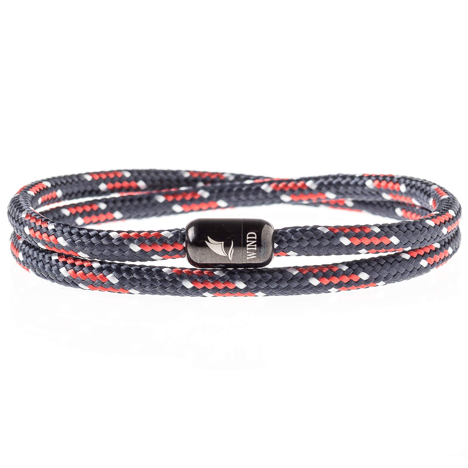 wind passion - handgemachtes paracord-armband aus seemannsgarn, geflochtenes segeltau fã¼r herren und frauen, wasserfestes surfer-accessoire, ideales partner- und herren-geschenk, stilvolles design