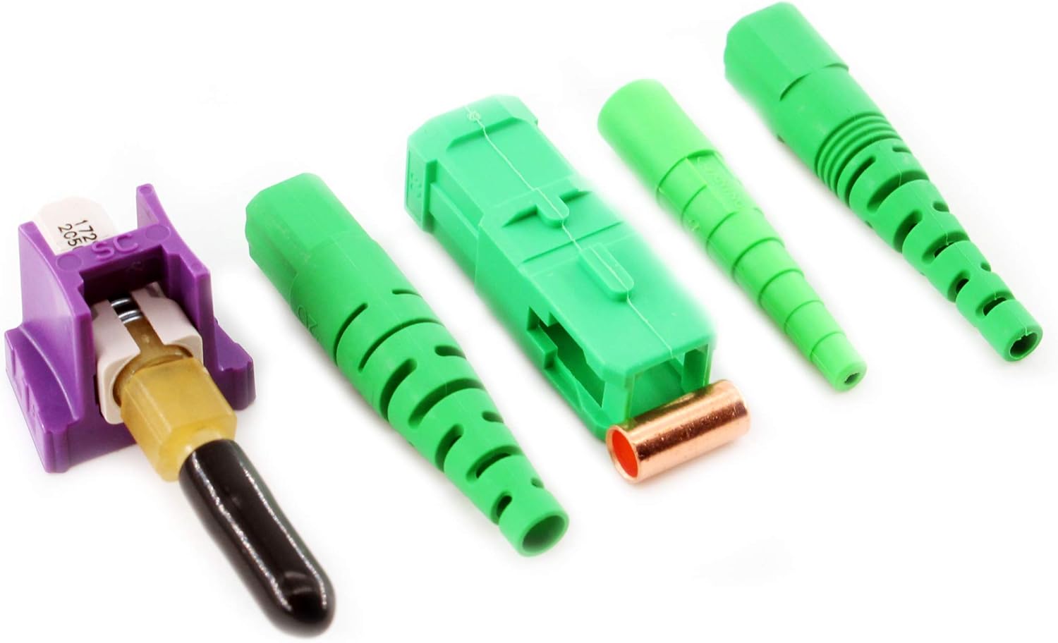 Corning OSNP-SCA-900-Z OptiSnap Field-Installable Fiber Connector SC/APC, Singlemode (25-Pack)
