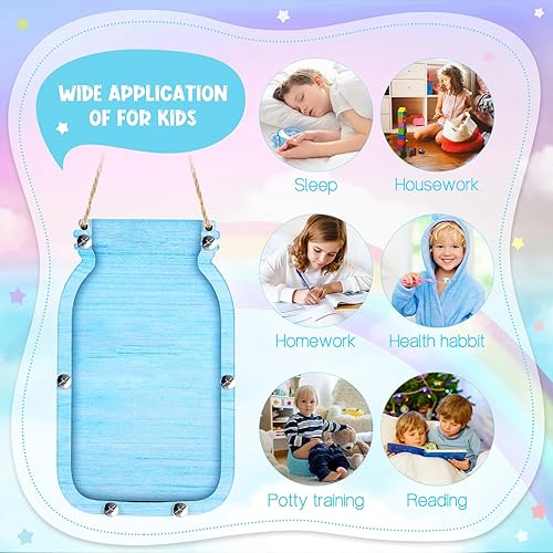 Miniatura 3 de Treela Tarro de recompensa arcoíris para niños, tabla de recompensas para niños pequeños, tarro de masón para niños y niñas, tabla de comportamiento