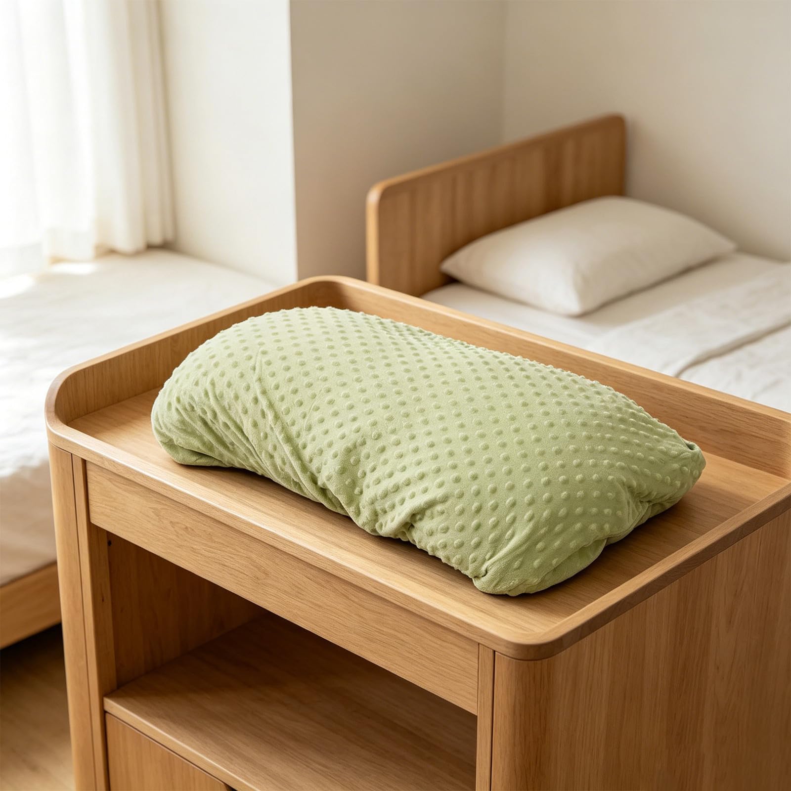 Levemolo Funda para Cambiador de Pañales de Felpa Suave Transpirable y Lavable, Tamaño 60x35cm, Paquete de 4 Piezas para Cunas y Apartamentos Pequeños
