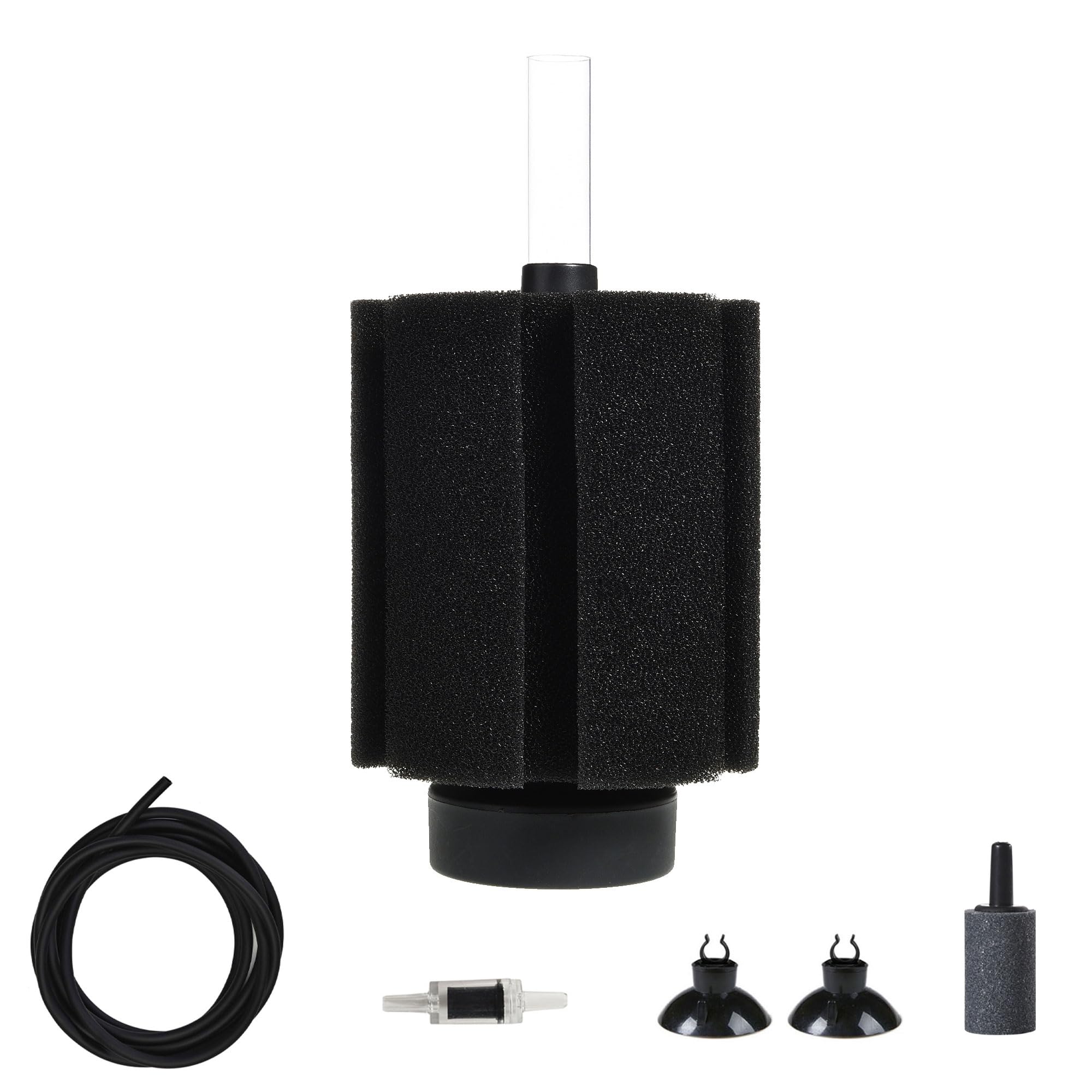 Aquarium Sponge Filter 20 Gallon,Quiet Sponge Filter With Air Stone For Betta Fry Shrimp and Small Fish (1 pcs)