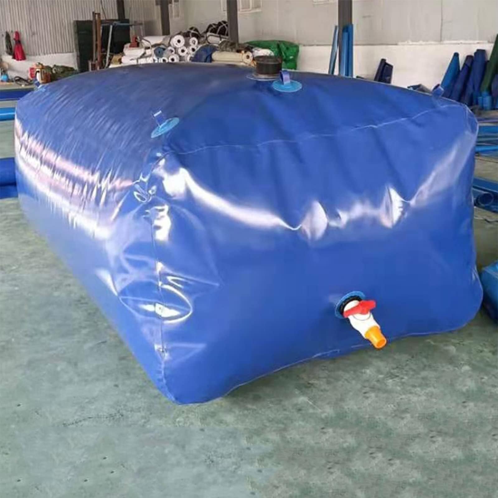 Depósito de Agua Flexible Bolsa de Almacenamiento Agua for Acampar, Resistente a la presión, for Montar en vehículo con Grifo, Ideal Pre-Loading Bag for Bridges