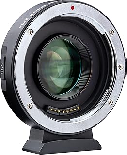 VILTROX EF-M2 II Auto Focus MFT 0.71x Reducer Speed Booster Lens Adapter for Canon EF Mount Lens to Micro Four Thirds M4/3 Camera Panasonic GH4 GH5 GH5S GF6 GX85 GX7 Olympus E-M5 E-M10 E-PL5