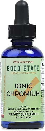 Miniatura 1 de Good State Liquid Ionic Chromium Ultra Concentrate - 10 Drops Equals 200 mcg - 100 Servings Per Bottle