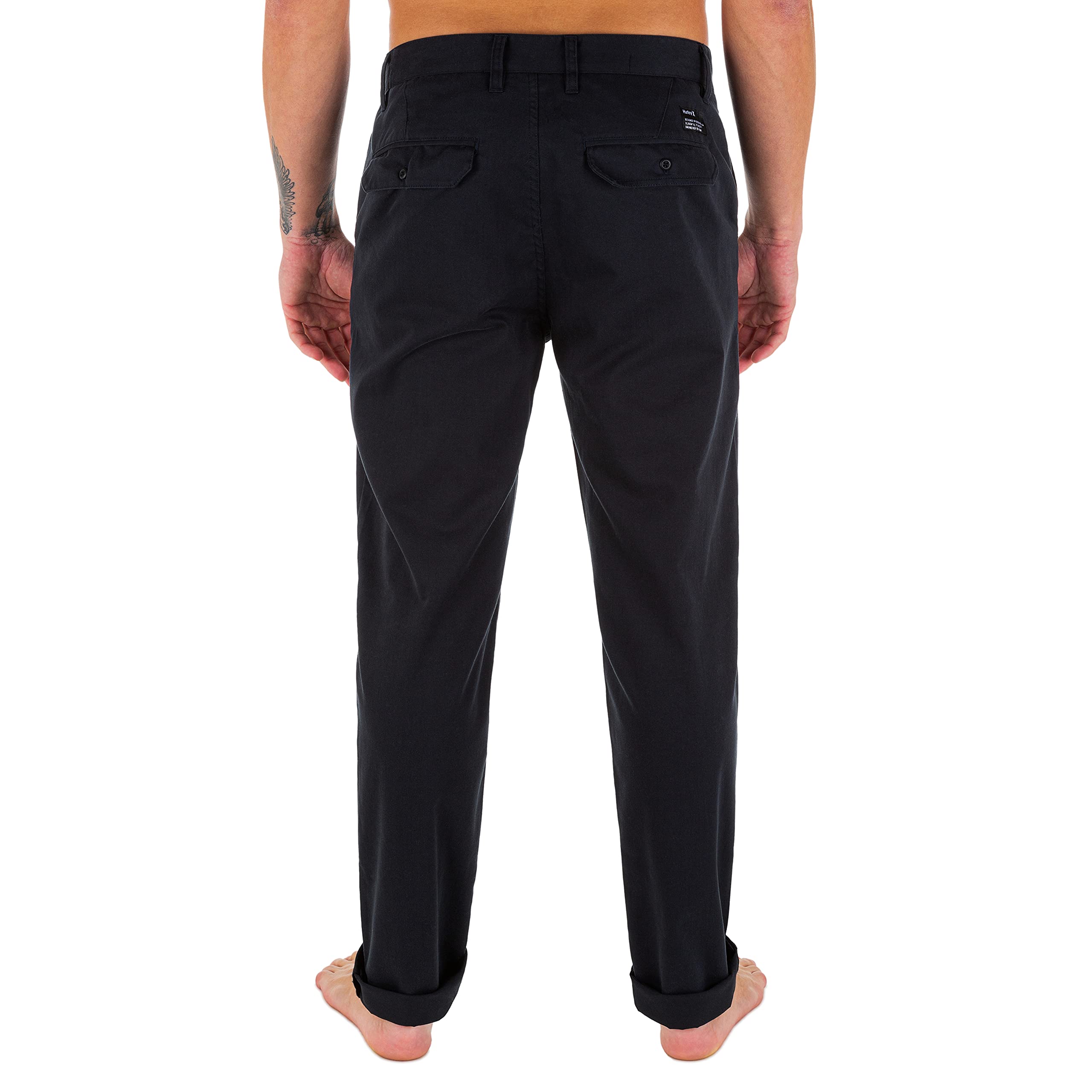 Hurley Herren Hosen M Dri Worker Pant – Lässige Baumwoll-Chino Mit Elastischem Bund, Gerader Schnitt