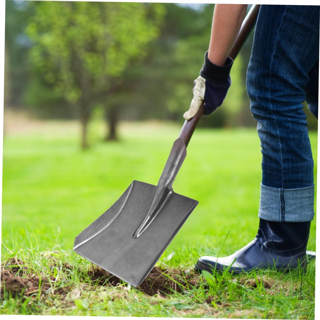 Hochwertige Gartenschaufel Aus Kohlenstoffstahl Robuste Handkelle Für Gartenarbeit Und Haushalt Kompakte Blumenschaufel Langlebige Pflanz Kohlenschaufel Praktisches Werkzeug Für Kl
