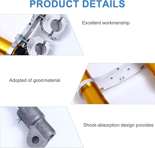 Miniatura 7 de VICASKY Horquillas para bicicleta Pit Bike Mini Bike Front Suspensión Delantera Motocicleta Shock Gold Stock para piezas de repuesto de motocross