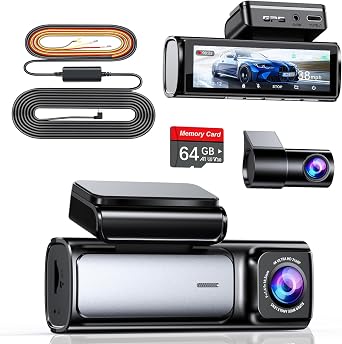 Affver A4 Dash Cam+64GB Card+ Hardwire Kit