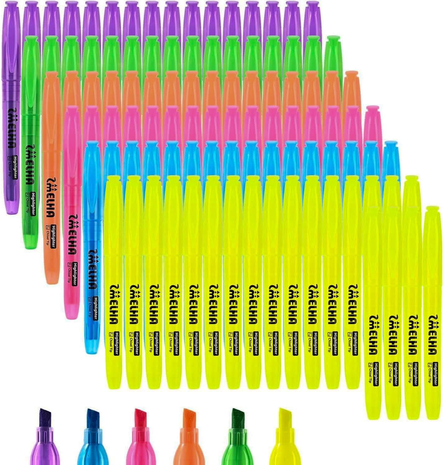 Shuttle Art Highlighters, 30 Pack Highlighters Assorted Colors, 10 Colors Chisel