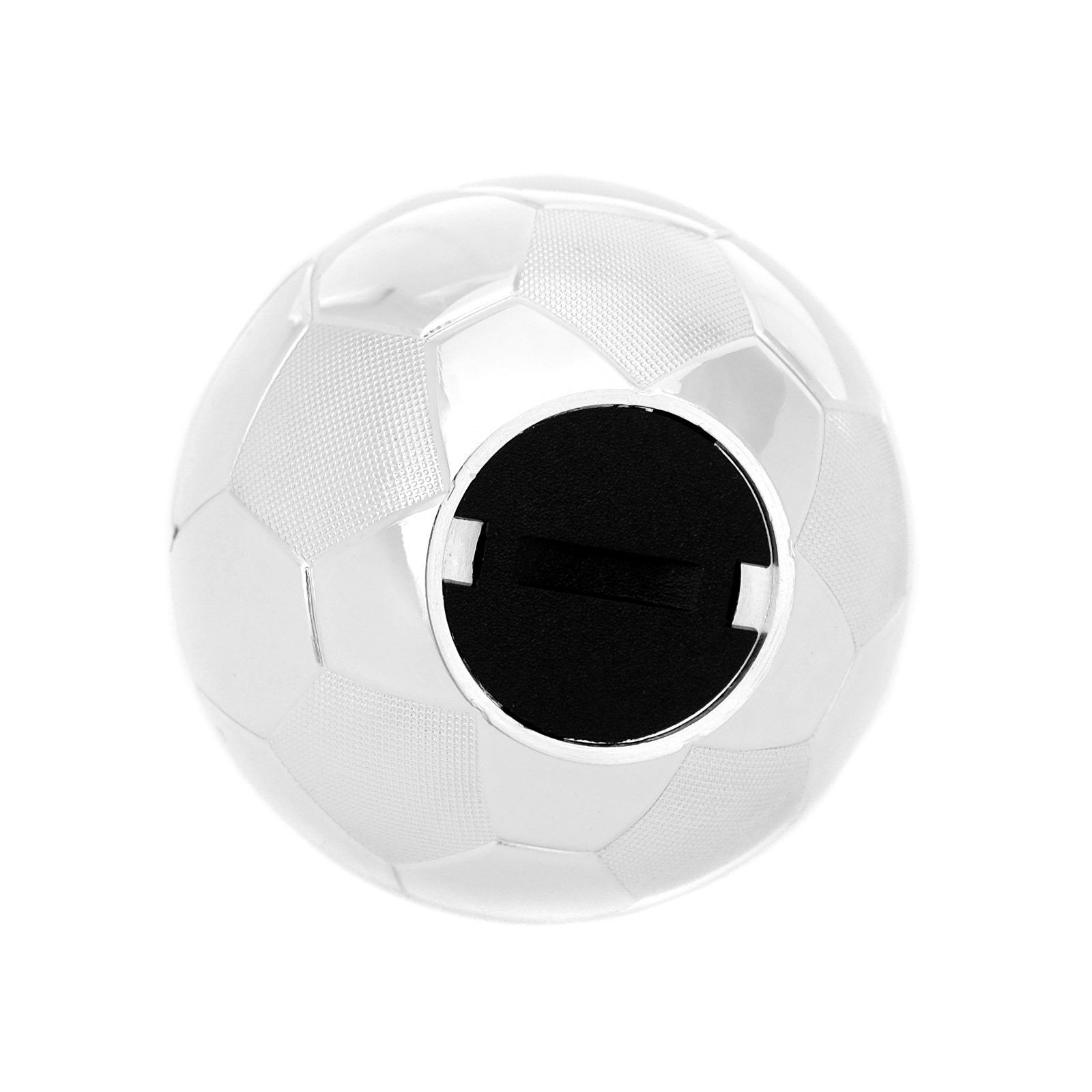 Zilverstad Spardose Fußball 8,5x8,5x8cm versilbert (Gravur bis 15 Zeichen)