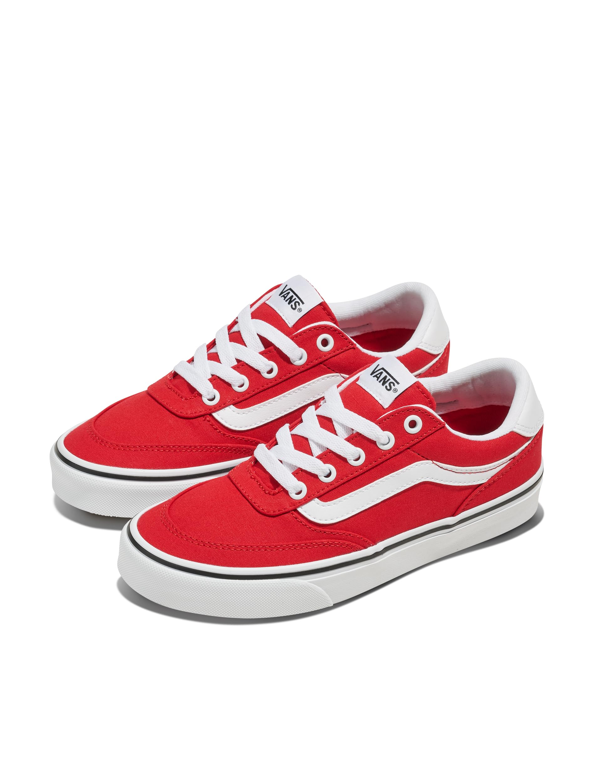 Vans Womens Brooklyn Ls Shoe | Low-top Sneakers for Everyday Wear, Walking, Work & Fashion: 8 Canvas Sunset Ruby