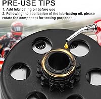 Vista 4 de Embrague centrífugo con diámetro interior de 3/4 pulgadas, 10T compatible con cadena #40/41/420, embrague Go Kart apto para minibike MB165 y MB200