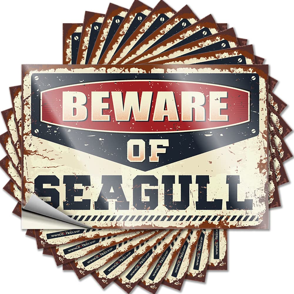 Motivational, Tattoo Case Beware of Seagull | Gamer Cute(6X9CM)