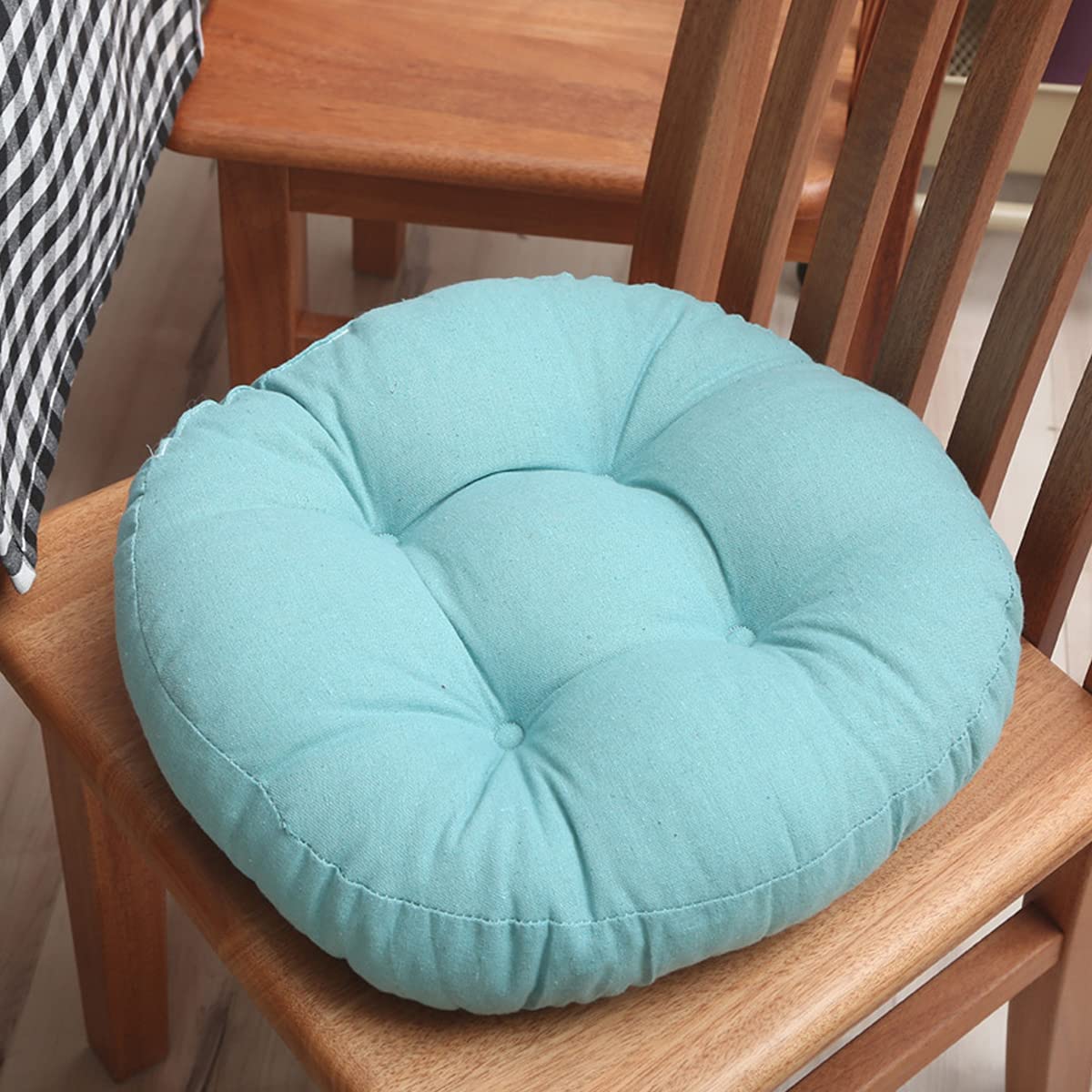 2pcs Round Chair Pads Floor Pillow Seat Cushion Outdoor Floor Pad Meditation Cushion for Yoga Living Room Sofa Balcony (A,20" Diameter)