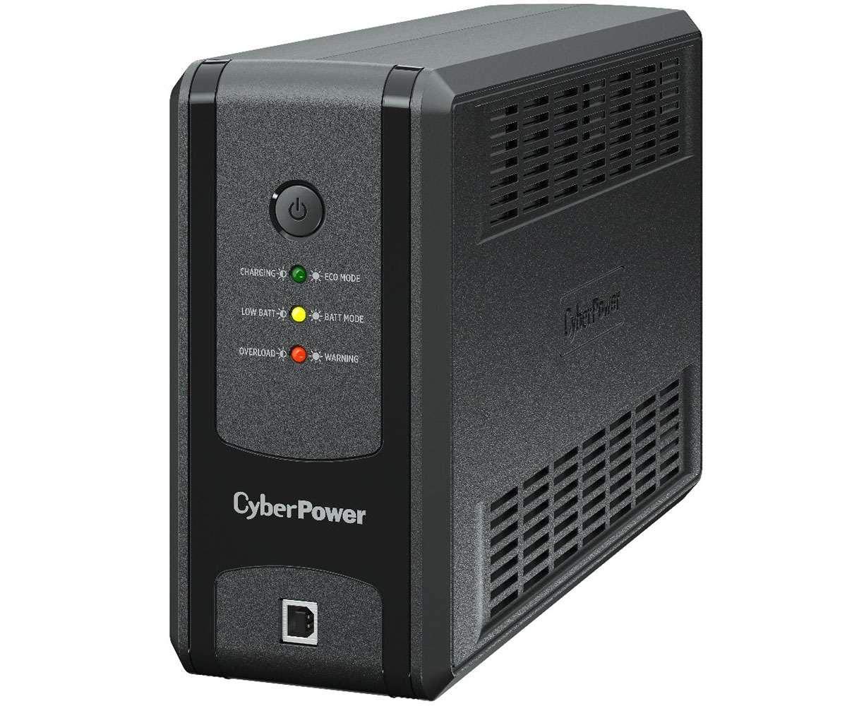 Cyberpower USV per PC/Nas 425 W, Comunicazione USB, Tecnologia Greenpower, AVR, 3 Prese Schuko, 20 Minuti a 90 W, 6 Minuti a 200 W, UT850EG