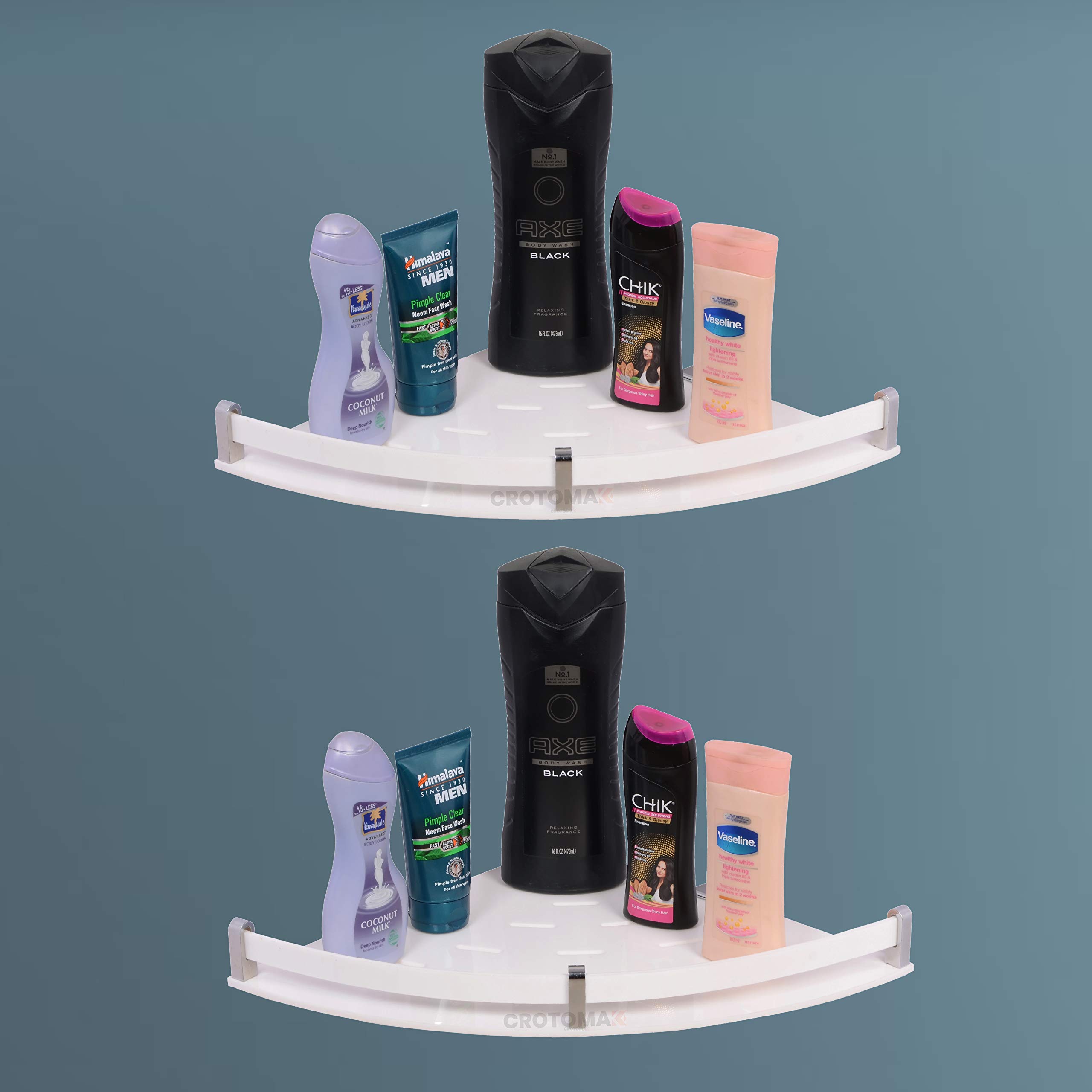 Buy Crotomak Acrylic Corner Shelf/Corner Wall Shelf/Multipurpose