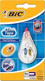 BIC, Corretivo em Fita, Mini Tape, 6 Metros, 1 Unidade
