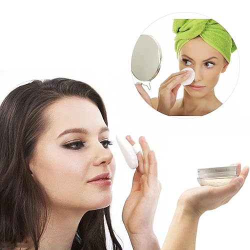 Miniatura 9 de Pulido de polvo, recipiente de polvo suelto, recipiente de polvo corporal, estuche de plástico reutilizable vacío para polvo de maquillaje de