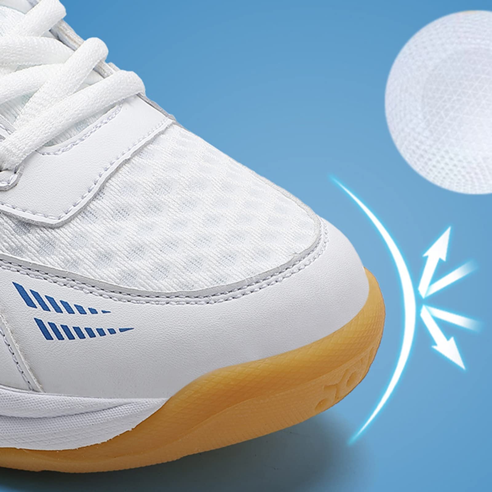AIRFUL Zapatos de Tenis para Hombre y Mujer, Entrenamiento en cancha Interior, Tenis de Squash, Tenis, Zapatos Deportivos adecuados para Balonmano, Pickleball, bádminton, Floorball, Squash