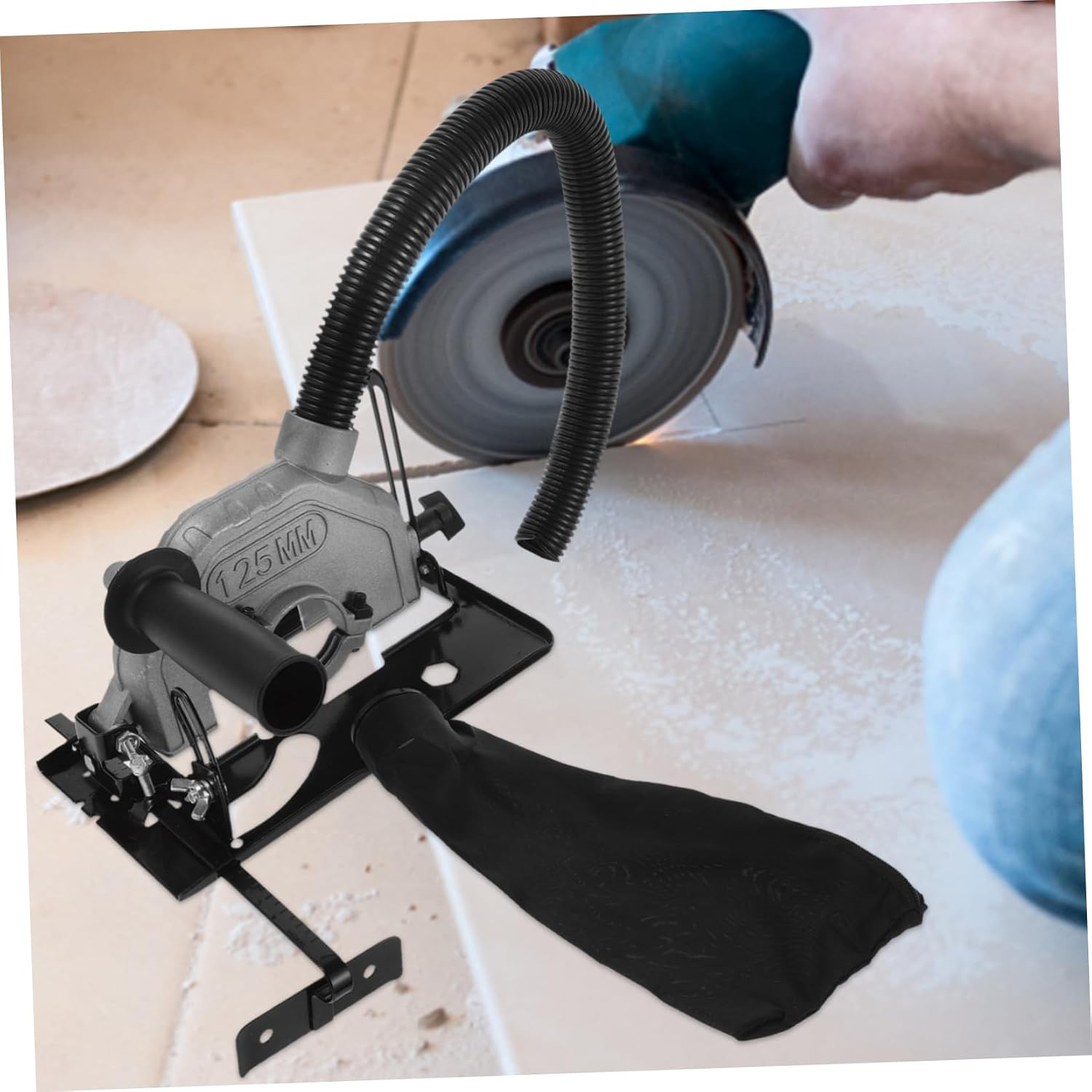 CHILDWEET Angle Grinder Stand Support Holder with Sturdy Base for Secure Tool Mounting Versatile Cutter Bracket for Workshop Use Construction