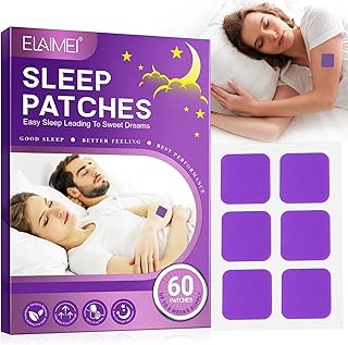 SBHEANGBA Sleep Patches,60 Pieces Deep Sleep Patches for Adults，Upgraded All Natural Deep Sleep Patches，Easy to Apply & Comfortable，Quick Acting Ingredients，Sleep Promoting Stickers for Men & Women