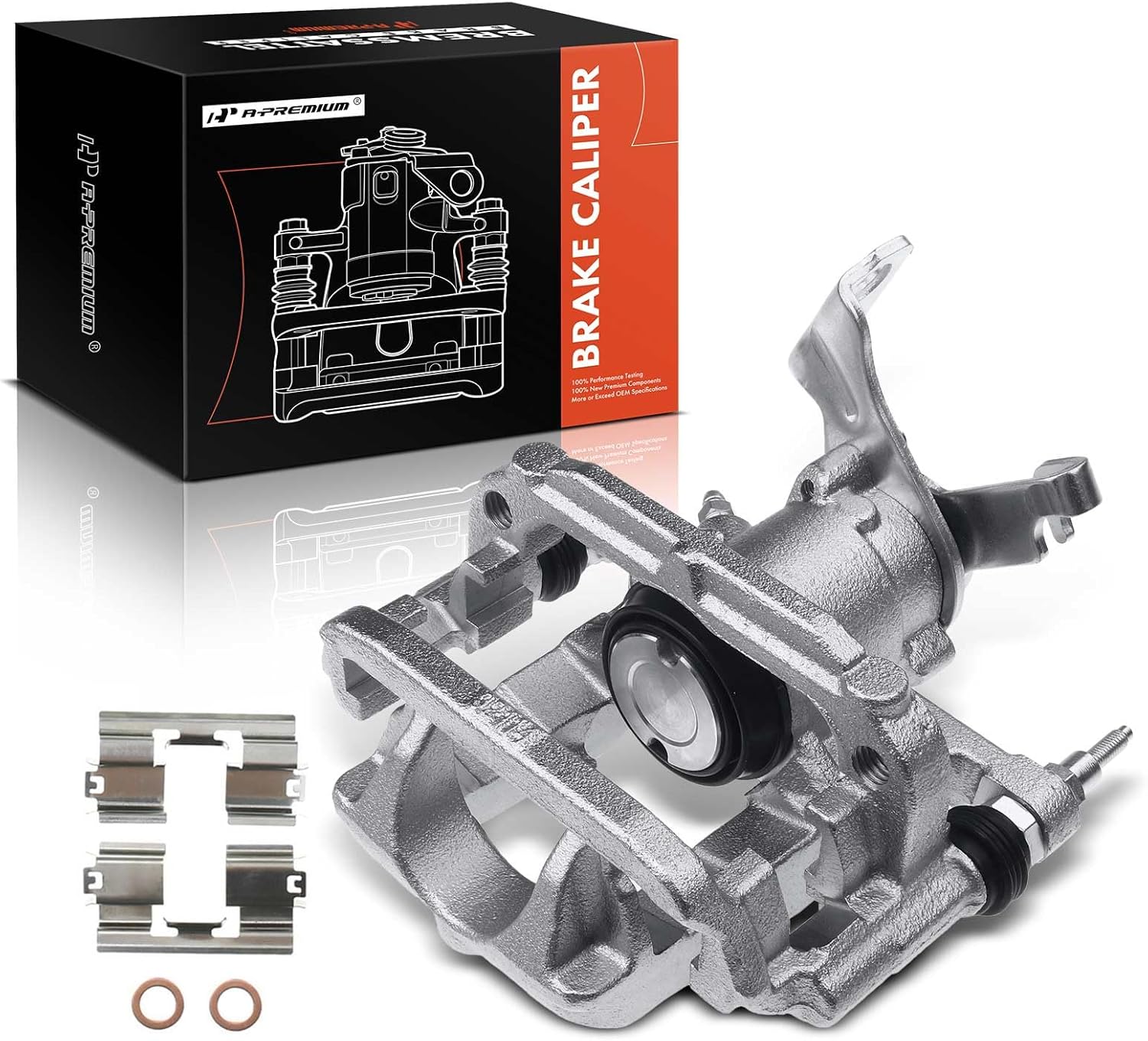 A-Premium Disc Brake Caliper Assembly with Bracket Compatible with Select Chevy Models - Cruze 2011-2015, Cruze Limited 2016 - Rear Right Passenger Side