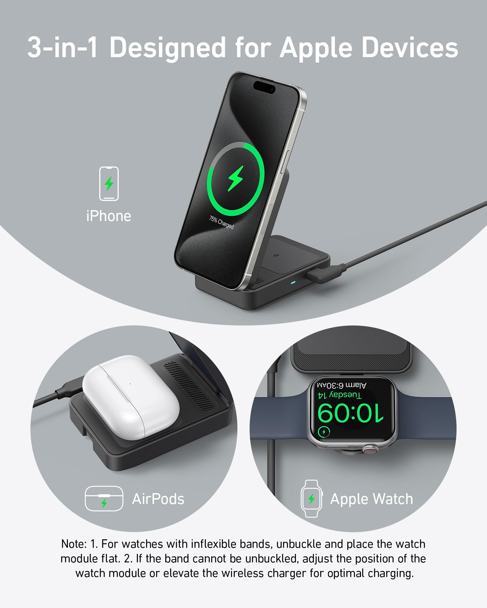 Amazon.com: Anker MagGo 3 in 1 iPhone 17 Charging Station