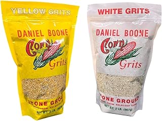 White and Yellow Daniel Boone Fresh Coarse Stone Ground Corn Grits 2/2 P...