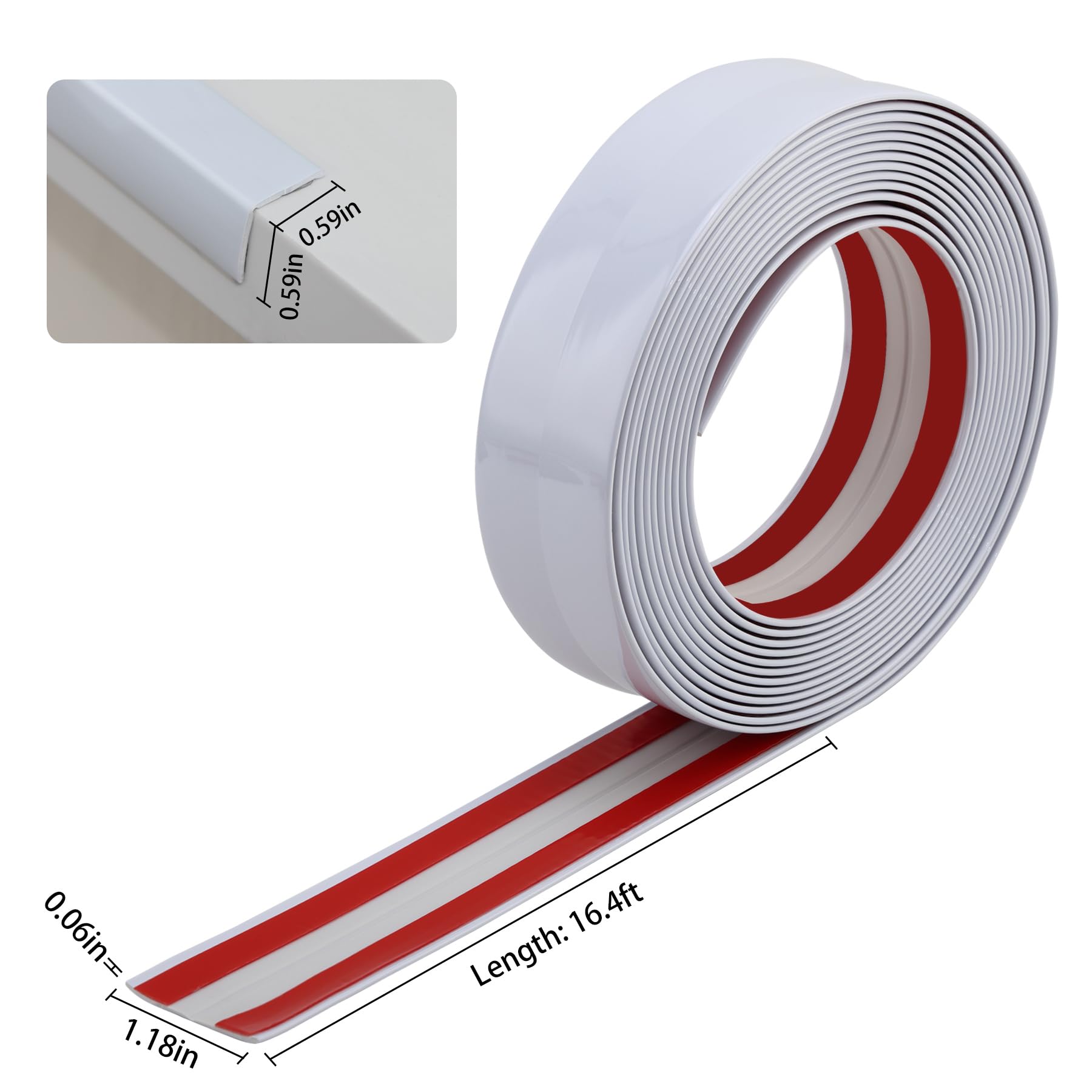 Paintable Peel & Stick Molding Trim – 5m X 2cm Flexible Strip For Corner Guards, Door Frames, Wall Edges & DIY Home Decor