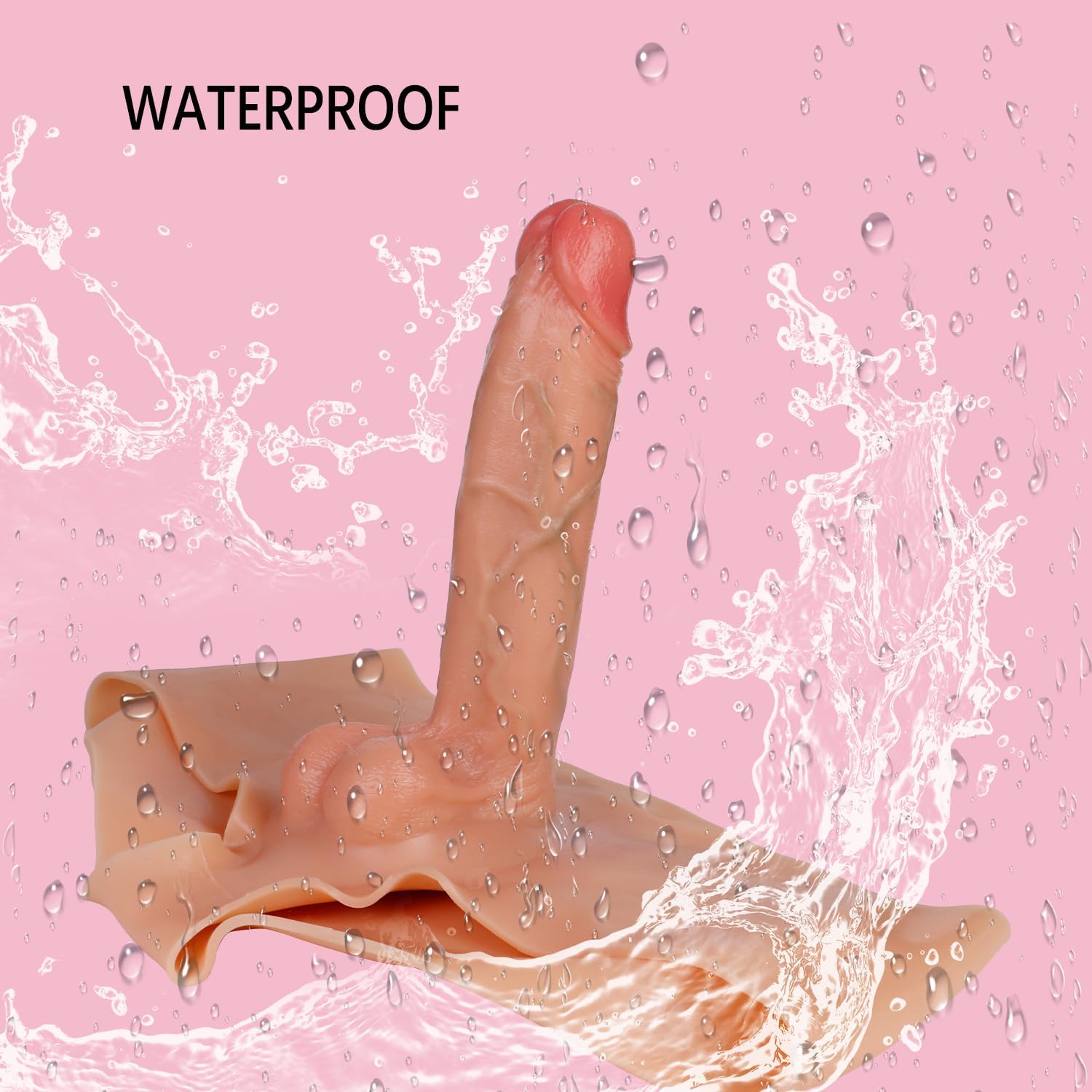 Dildo Femminile in Silicone 9in con Elasticità Alta, Pantaloni Portabili per G Spot, Nero, Senza Vibratore, Impermeabile, Riciclabile, Adatto per Coppie